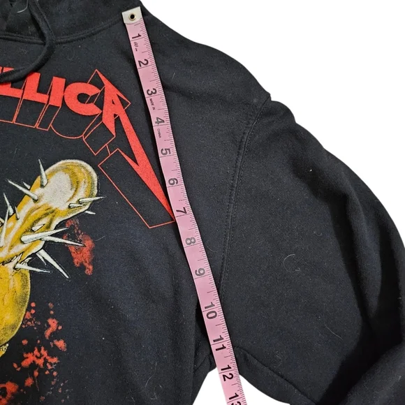 Metallica Damage Inc Tour 1986 Black Pullover Hoodie - Picture 8 of 11
